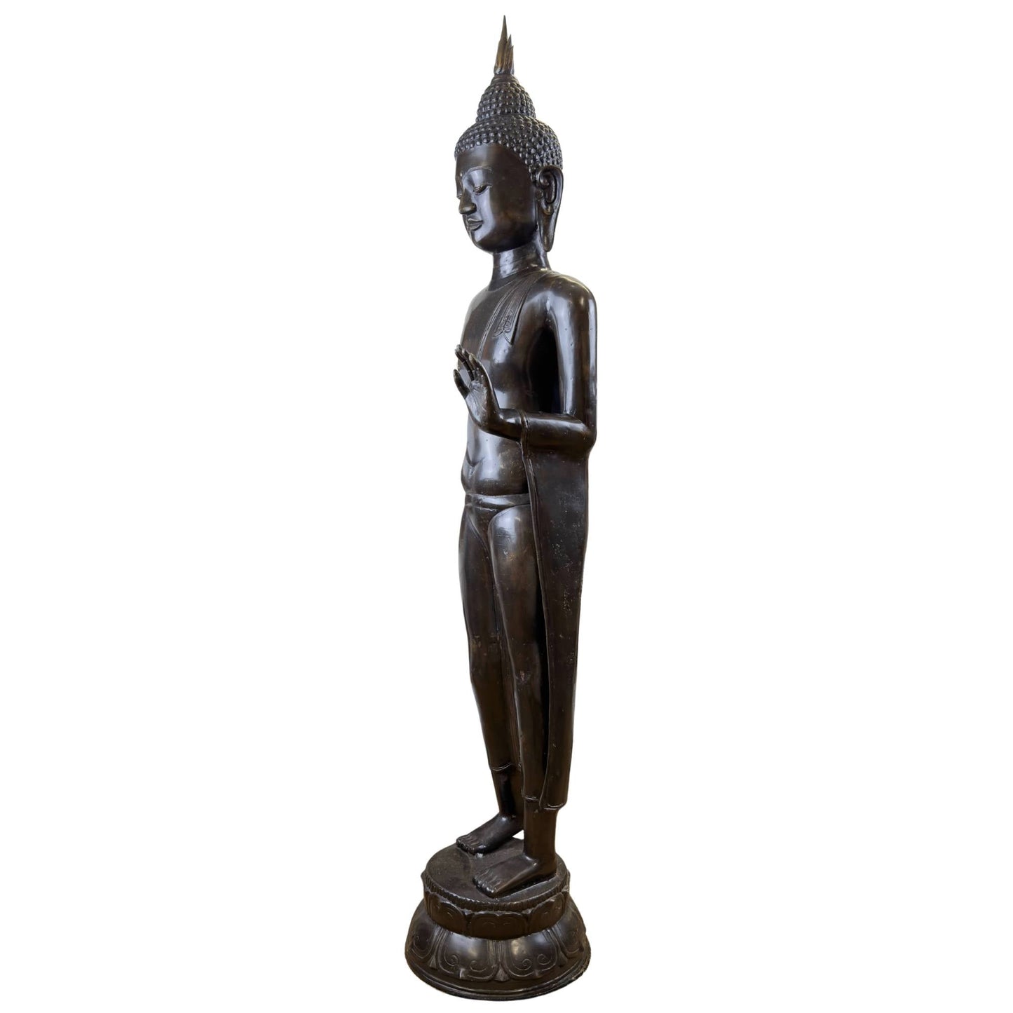Thaise Phra Leela Boeddha van 117 cm hoogte