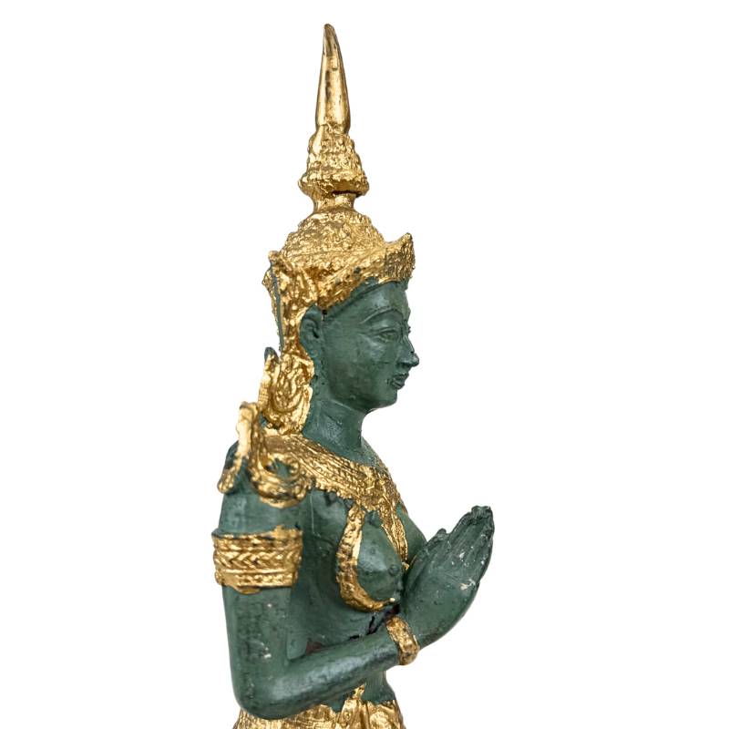 Thaise tempelwachters paar knielende houding decoratie