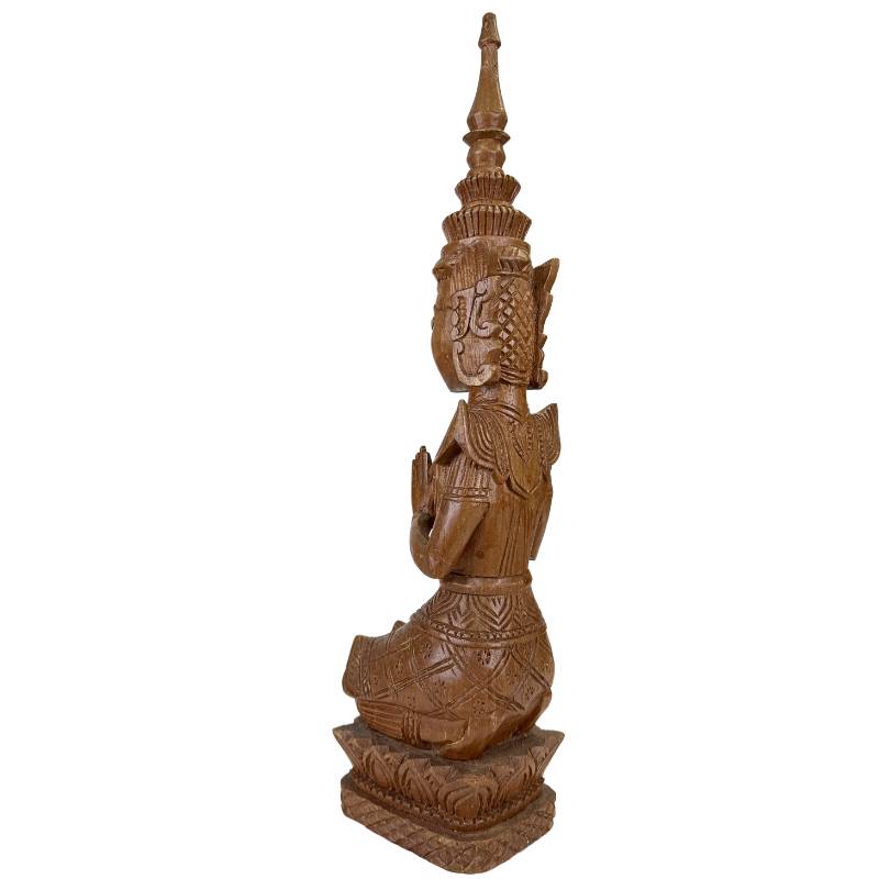 Thepanom beeld van hout Thailand handgesneden sculptuur