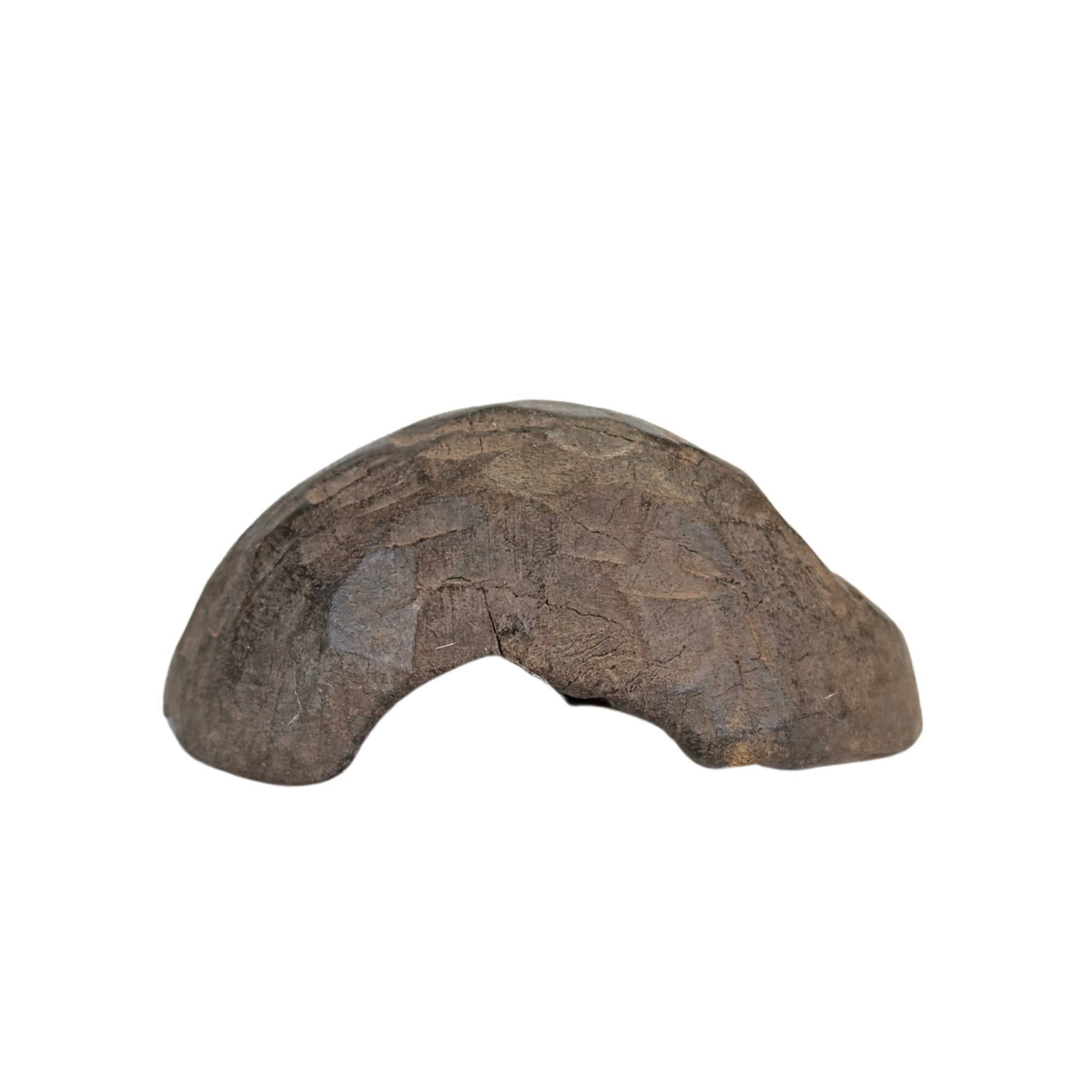 Tribaal Afrikaans wandmasker van donker verweerd hout