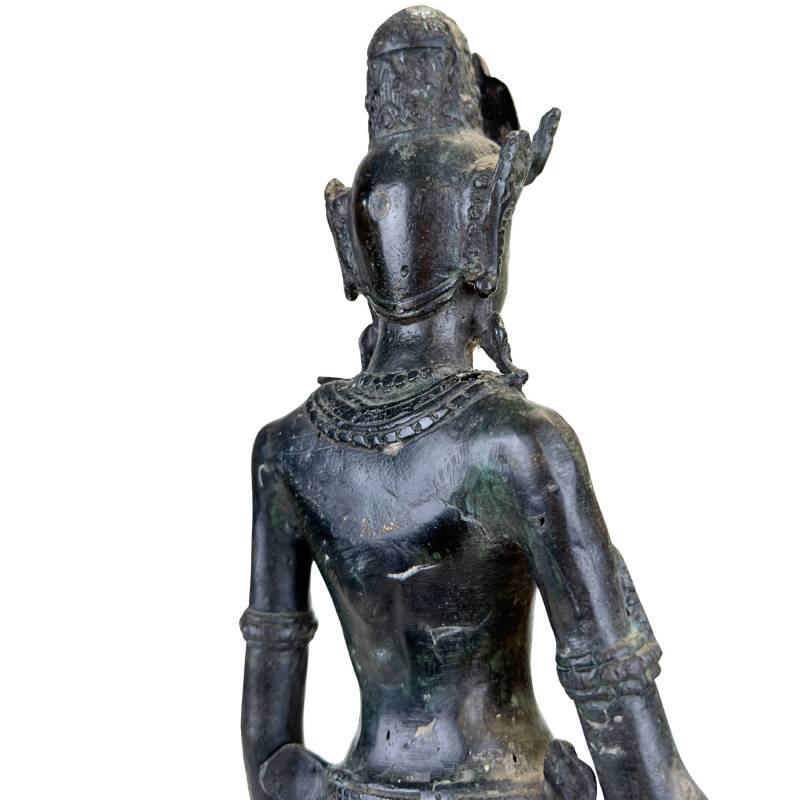 vintage bronzen beeld spiritueel object met karakter