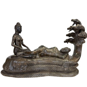Zwaar Khmer Beeld Vishnu (12,2 kg)