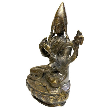 Zeldzaam 1800 Gelugpa altaar meesterwerk brons