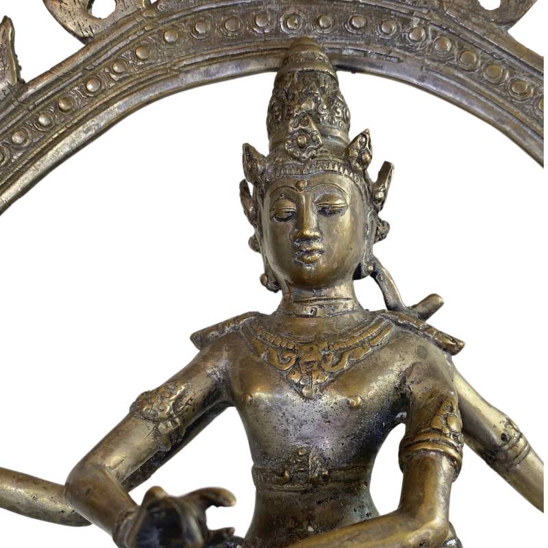 Profiel van de 33,5 cm hoge Shiva Nataraja uit Ladakh.