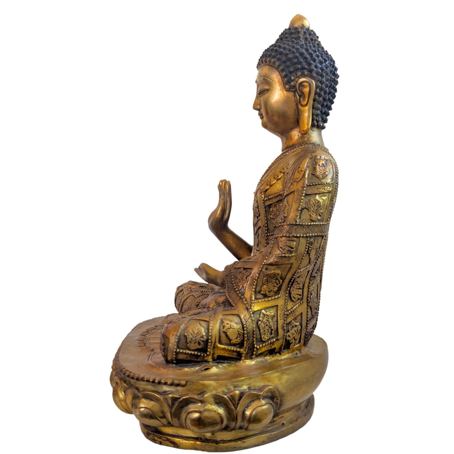 Zijaanzicht Tibetaanse Boeddha Vitarka Mudra 44cm