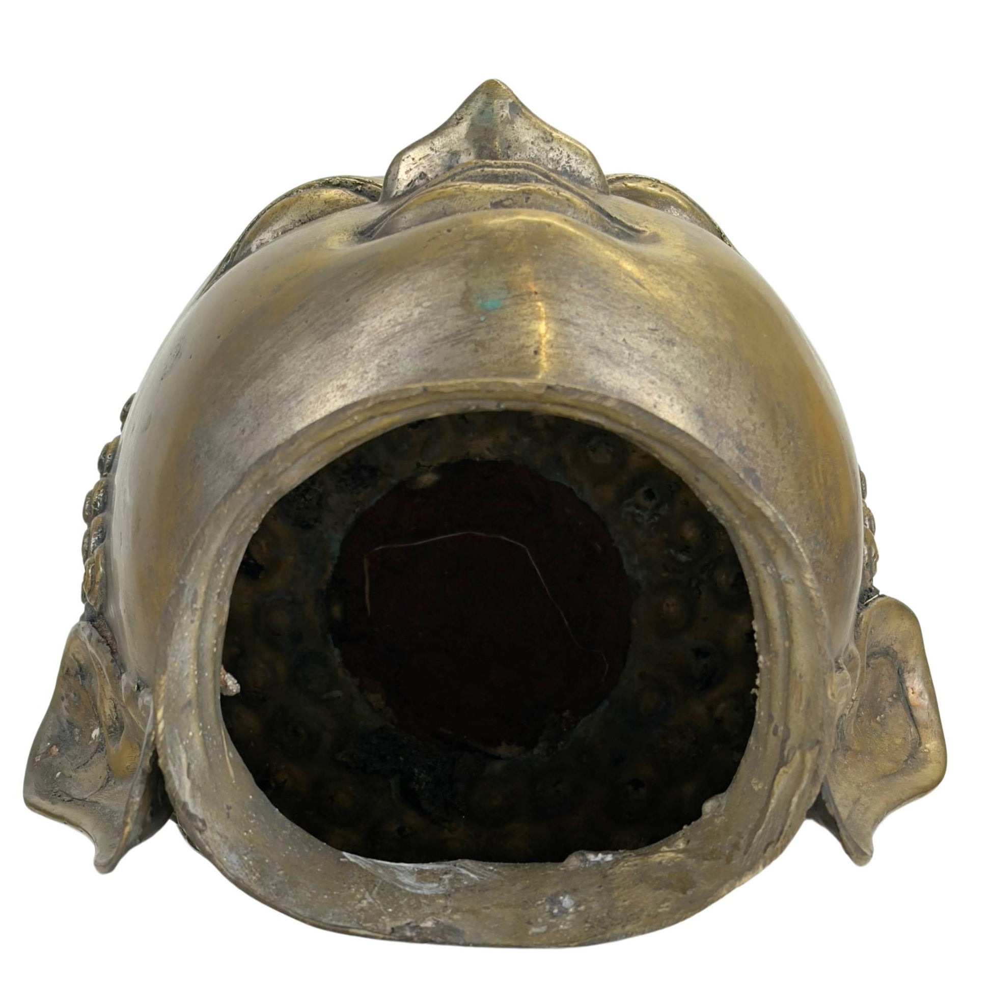 Zwaar bronzen Boeddha hoofd van 31 cm hoog
